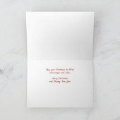 Joyeux Noël Carte de Noël Cardinal (Intérieur)