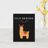 Joyeux Noël carte de Noël en espagnol mexicain (Fleur jaune)