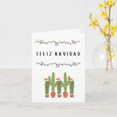 Joyeux Noël carte de Noël espagnole mexicaine (Fleur jaune)