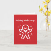 Joyeux Noël carte de Noël hongroise (Fleur jaune)