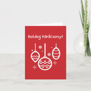 Joyeux Noël carte de Noël hongroise