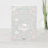 Joyeux Noël carte de Noël scandinave (Dos)