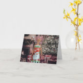 Joyeux Noël. Carte de Noël vierge (Fleur jaune)