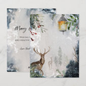 Joyeux Noël Carte de vacances (Devant / Derrière)