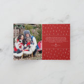 Joyeux Noël | Carte de vacances de cabane rustique (Intérieur)