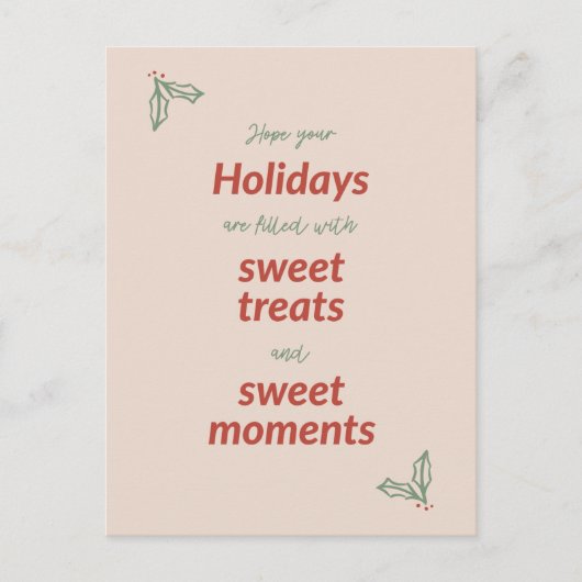 Joyeux Noël Carte de vacances douce (Devant)