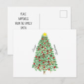 Joyeux Noël carte de vacances magique (Devant / Derrière)