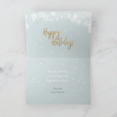 Joyeux Noël Carte de vacances neige (Intérieur)