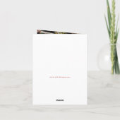 Joyeux Noël | Carte de vacances rustique Cabine co (Dos)