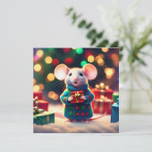 Joyeux Noël carte de voeux (Debout devant)