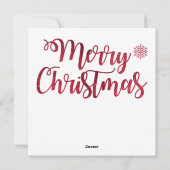 Joyeux Noël carte de voeux (Dos)