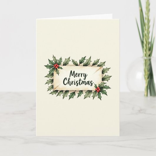 Joyeux Noël Carte de Vœux (Devant)