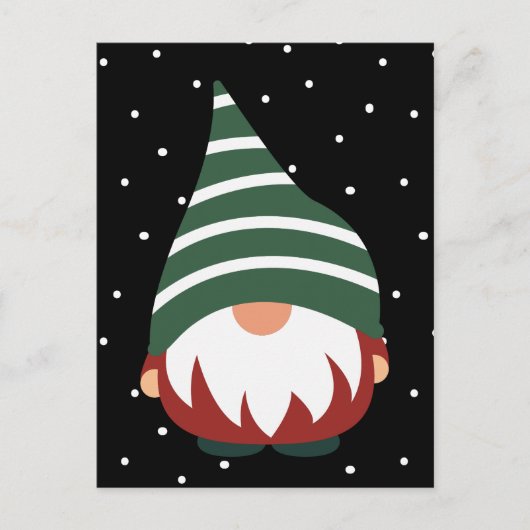 JOYEUX NOËL | Carte de vœux de gnome de vacances d (Devant)