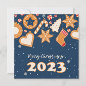 Joyeux Noël! Carte de voeux de vacances (Devant)