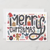 Joyeux Noël | Carte de voeux de vacances (Devant)