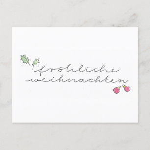 Joyeux Noël : carte de vœux écriture manuscrite
