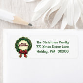 Joyeux Noël Carte de voeux Étiquette du courrier (En situation)