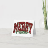 Joyeux Noël Carte de Vœux Pliée (Devant)