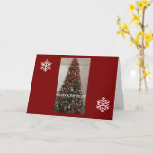 Joyeux Noël, Carte de voeux pliée (Fleur jaune)