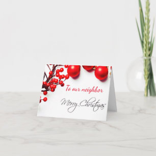 **JOYEUX NOËL** CARTE DE "VOISIN"