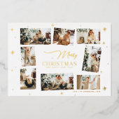 Joyeux Noël Carte Foil Collage Carte de vacances (Recto)
