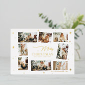 Joyeux Noël Carte Foil Collage Carte de vacances (Debout devant)