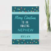 Joyeux Noël carte neveu extraordinaire (Devant)