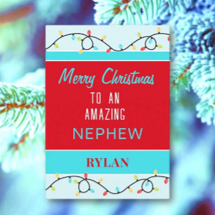 Joyeux Noël carte neveu extraordinaire
