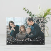 Joyeux Noël Carte photo à saignée complète (Debout devant)