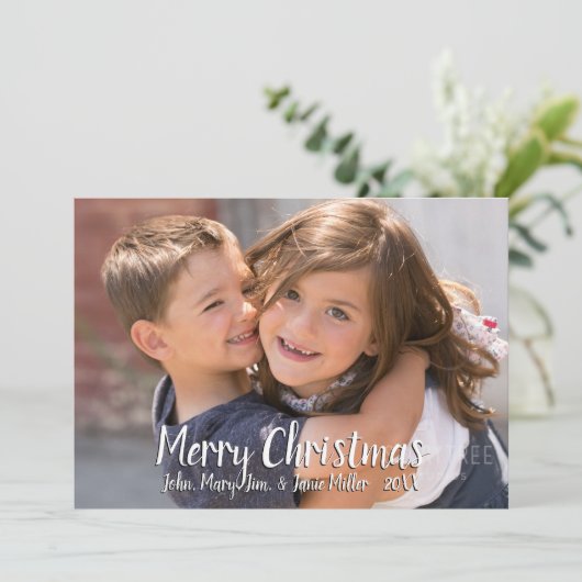 Joyeux Noël Carte photo complet (Debout devant)