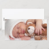 Joyeux Noël - carte photo de famille (Devant / Derrière)