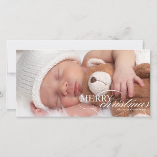 Joyeux Noël - carte photo de famille
