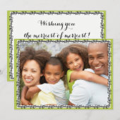 Joyeux Noël Carte photo de famille (Devant / Derrière)