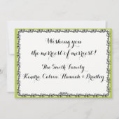 Joyeux Noël Carte photo de famille (Dos)