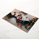 Joyeux Noël Carte photo de script moderne (Rotation)