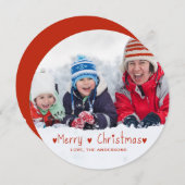 Joyeux Noël | Carte photo de vacances (Devant / Derrière)