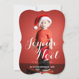 Joyeux Noël Carte photo de vacances français