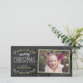 Joyeux Noël Carte photo de verdure (Debout devant)