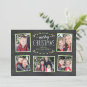 Joyeux Noël Carte photo de verdure (Debout devant)