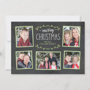 Joyeux Noël Carte photo de verdure