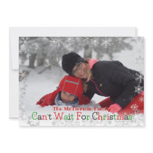 Joyeux Noël - Carte Photo Flocon de Neige