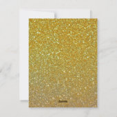 "Joyeux Noël" Carte photo Gold White Script (Dos)
