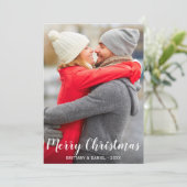 Joyeux Noël Carte photo L (Debout devant)