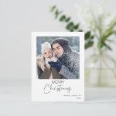 Joyeux Noël Carte photo minimaliste (Debout devant)