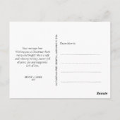 Joyeux Noël Carte photo minimaliste (Dos)