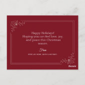 joyeux noël carte photo personnalisée adorable (Dos)