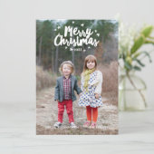 Joyeux Noël carte postale (Debout devant)