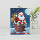 Joyeux Noël, carte postale (Debout devant)