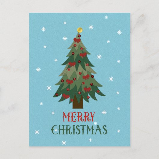 Joyeux Noël - Carte postale Arbre de Noël (Devant)