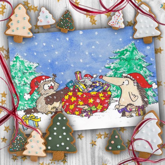 Joyeux Noël carte postale de Nicole Janes